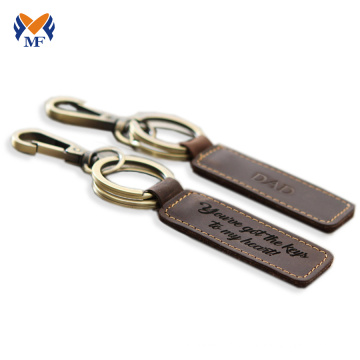 Personalized wholesale leather keychain with name designs